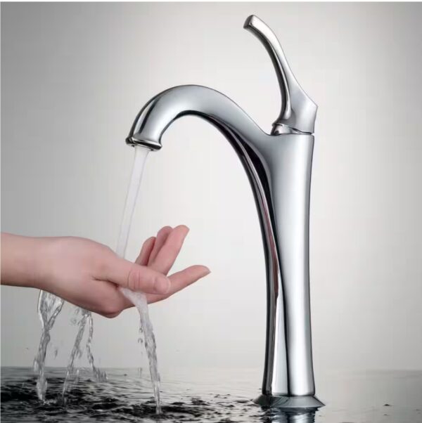 Arlo Single Handle Vessel Sink Faucet with Pop Up Drain in Polished Chrome (2-Pack)